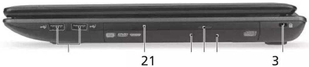 ACER Aspire 8930 - Vista da destra - 1