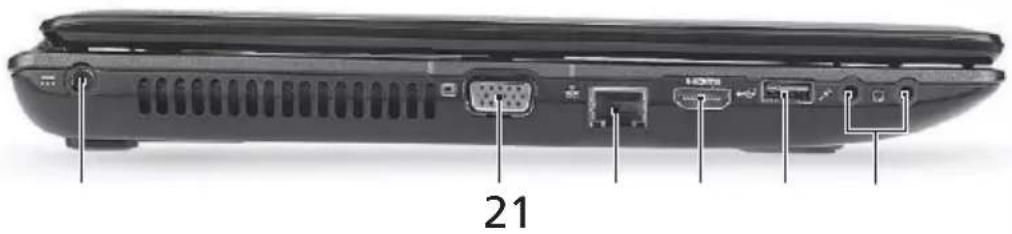 ACER Aspire 8930 - Left view - 1