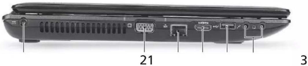 ACER Aspire 8930 - Vasen näkymä - 1
