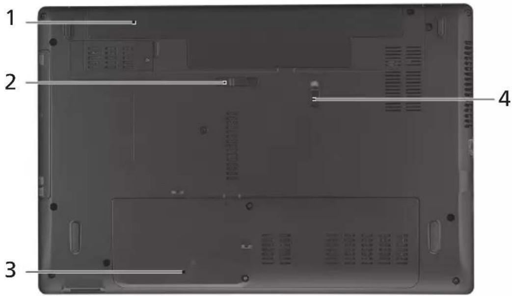 ACER Aspire 8930 - Alt görünüm - 1