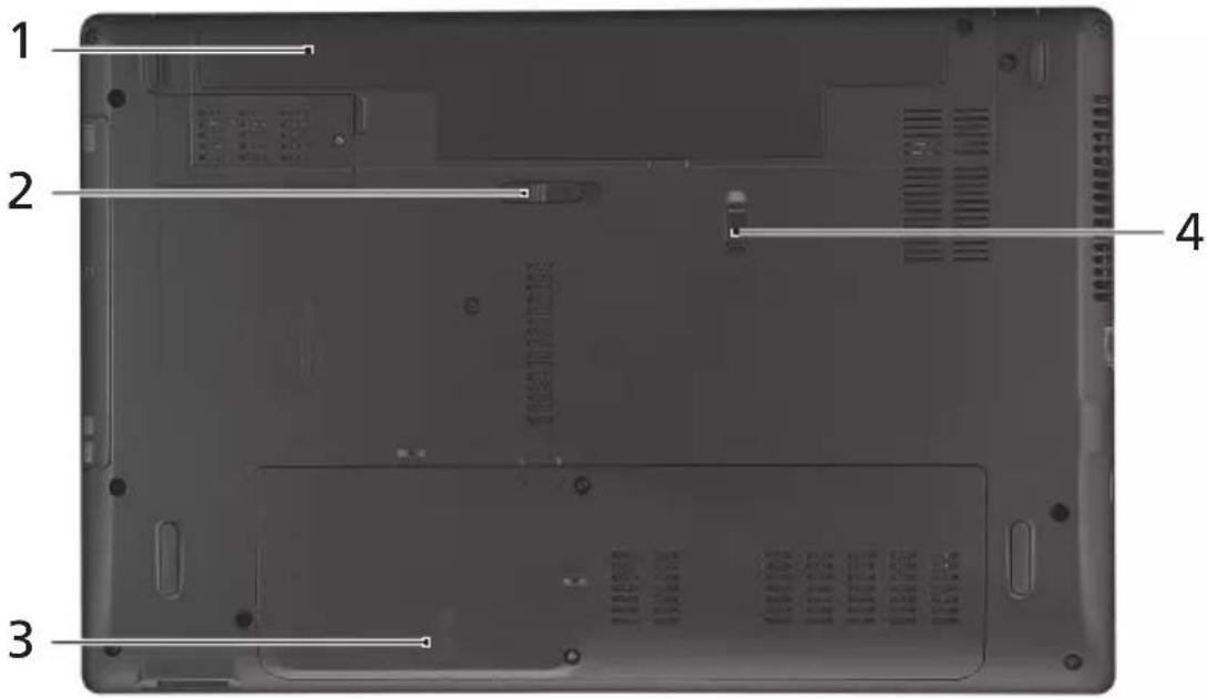 ACER Aspire 8930 - 底視圖 - 1