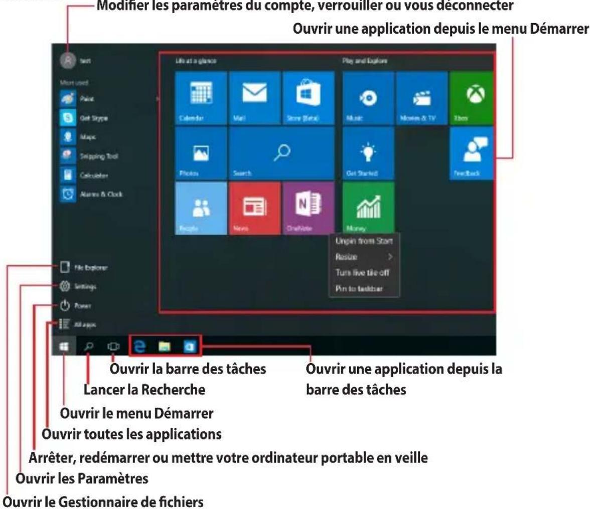 ASUS X509 - Menu Démarrer - 1