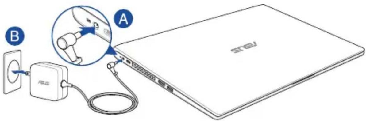 ASUS X509 - Chargez la batterie de l'ordinateur portable - 2