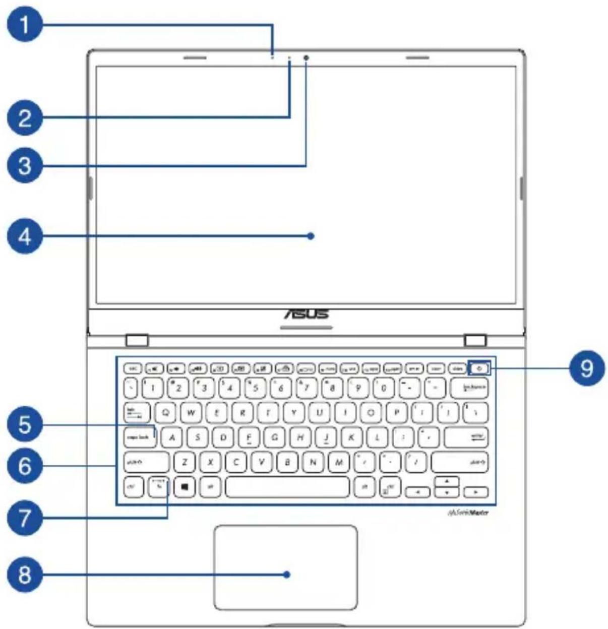ASUS X509 - Vue de dessus - 1