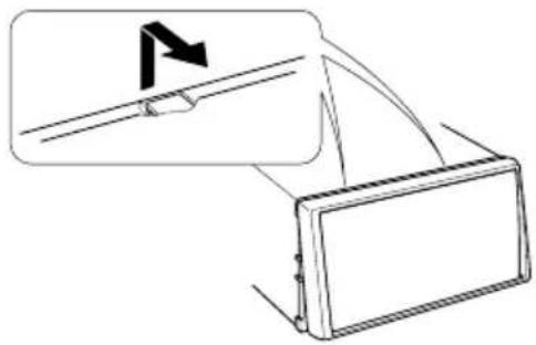 KENWOOD DNX8022BT - Abnehmen des Hartgummirahmens (Armaturenblende) - 3