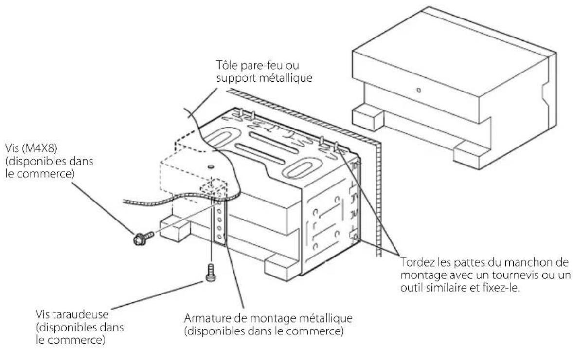 KENWOOD DNX8022BT - Connexion du connecteur ISO - 5