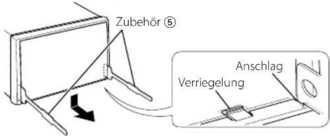 KENWOOD DNX8022BT - Abnehmen des Hartgummirahmens (Armaturenblende) - 1