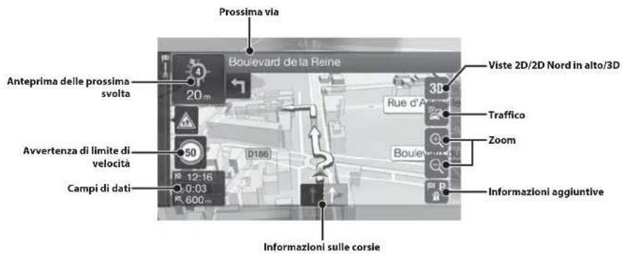 ALPINE X803DU - Funzioni di mappa - 1