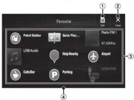 ALPINE X803DU - Favourite Function - 1