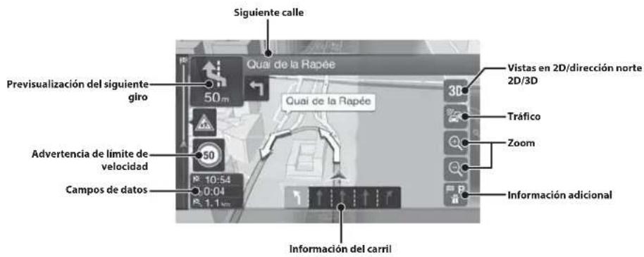 ALPINE X803DU - Funciones de mapas - 1