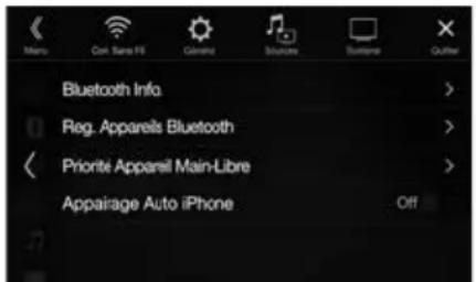 ALPINE X702F - Appuyez sur la touche [Réglages] sur l'écran Menu. - 2