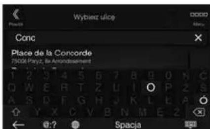 ALPINE X702F - Ustawianie miejsca docelowego (tyllko X902D/X802D-U/INE-W710D) - 3