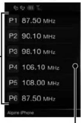 ALPINE X702F - Ekran trybu programu - 1
