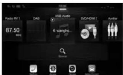 ALPINE X702F - Pasar de la pantalla de fuentes de audio a una pantalla española - 5