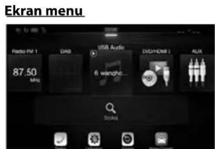 ALPINE X702F - Przeloczanie ekranu zródel audio na dedykowyakran - 8