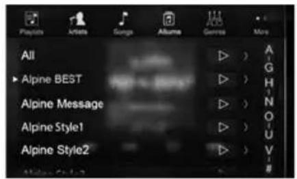 ALPINE X702F - Searching for a Music File (Full Search Mode) - 1