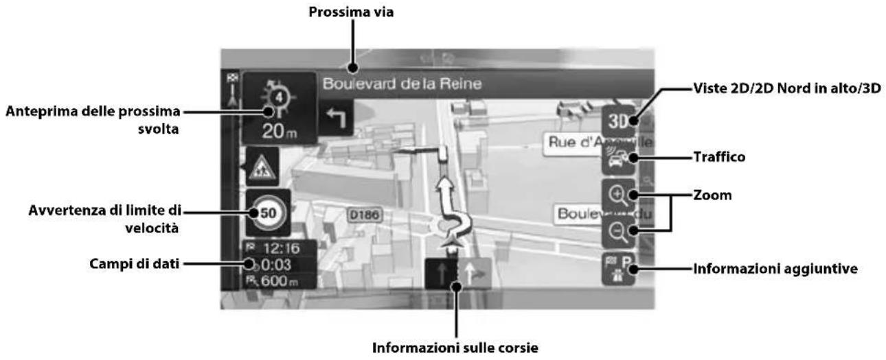 ALPINE X702F - Funzioni di mappa (solo X902D/X802D-U/INE-W710D) - 1