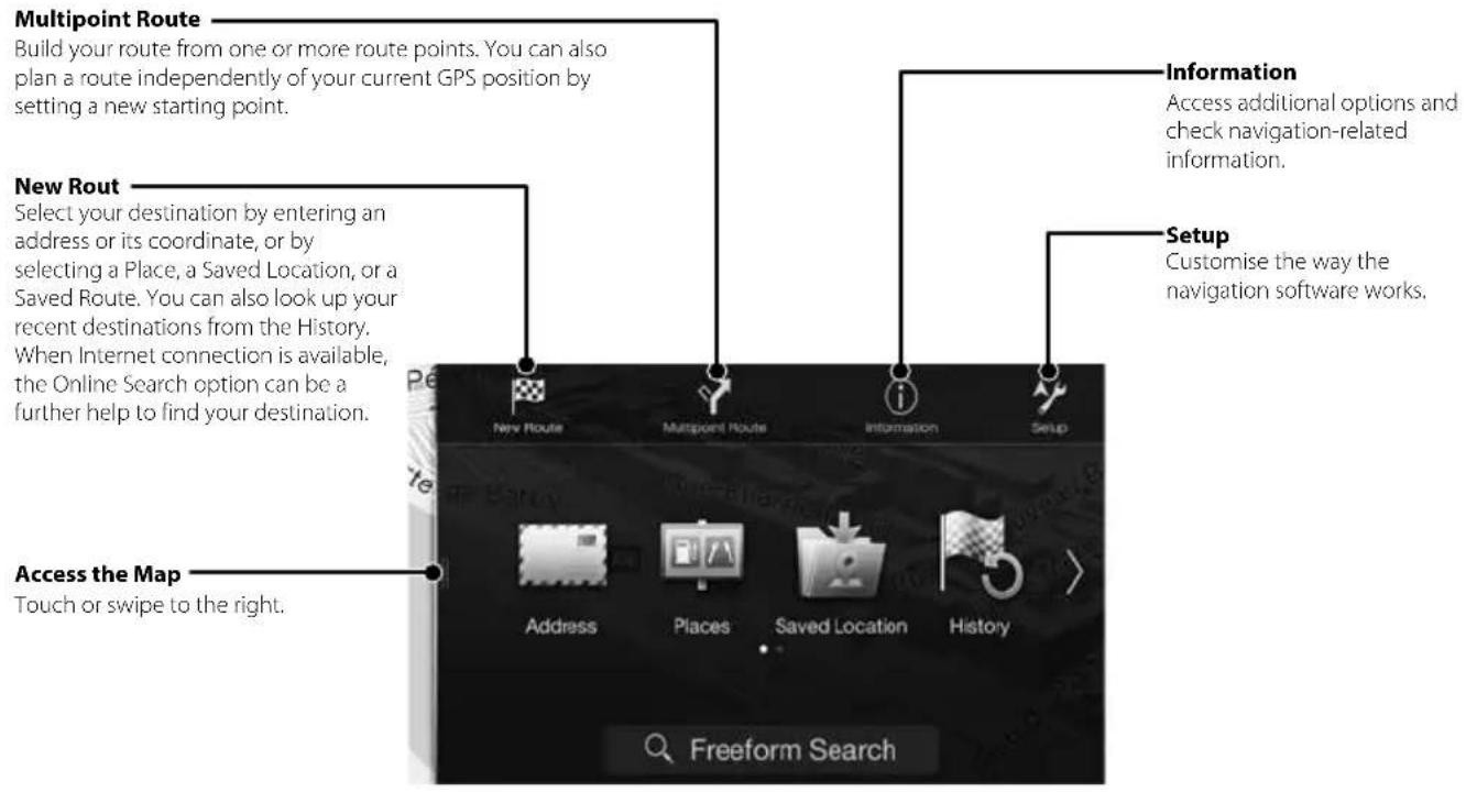 ALPINE X702F - Navigation Menu (X902D/X802D-U/INE-W710D only) - 1