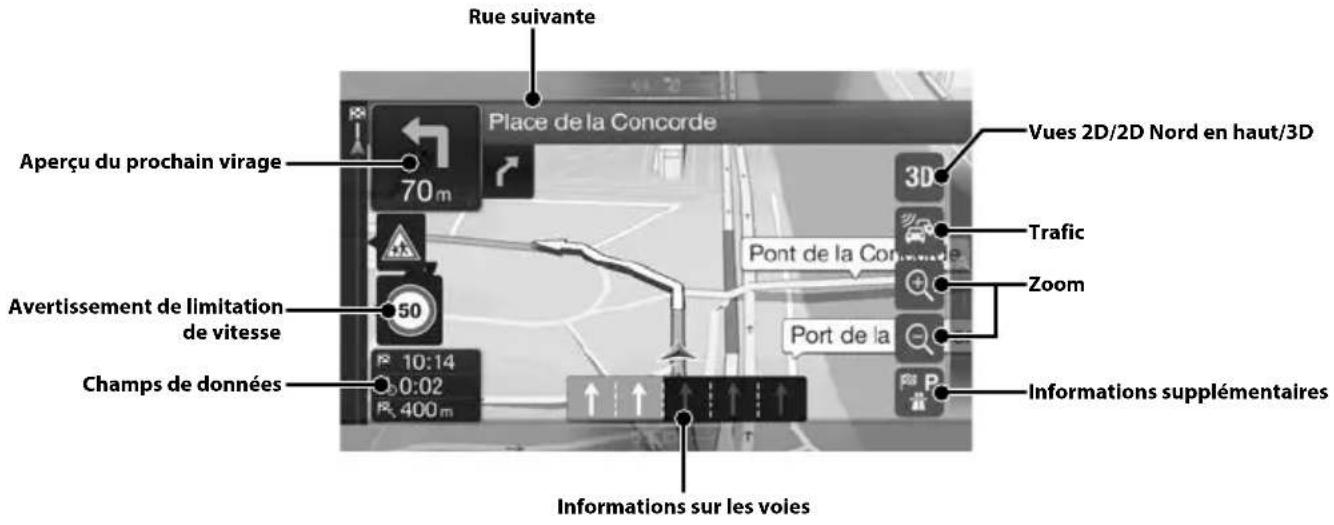 ALPINE X702F - Fonctions de carte (X902D/X802D-U/INE-W710D uniquement) - 1