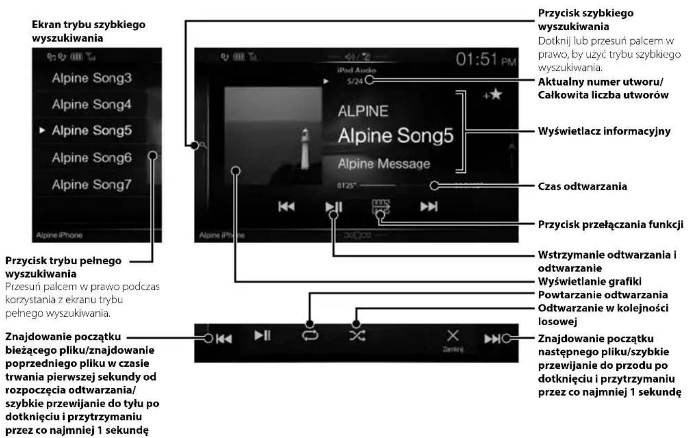 ALPINE X702F - Tryb Audio - 1