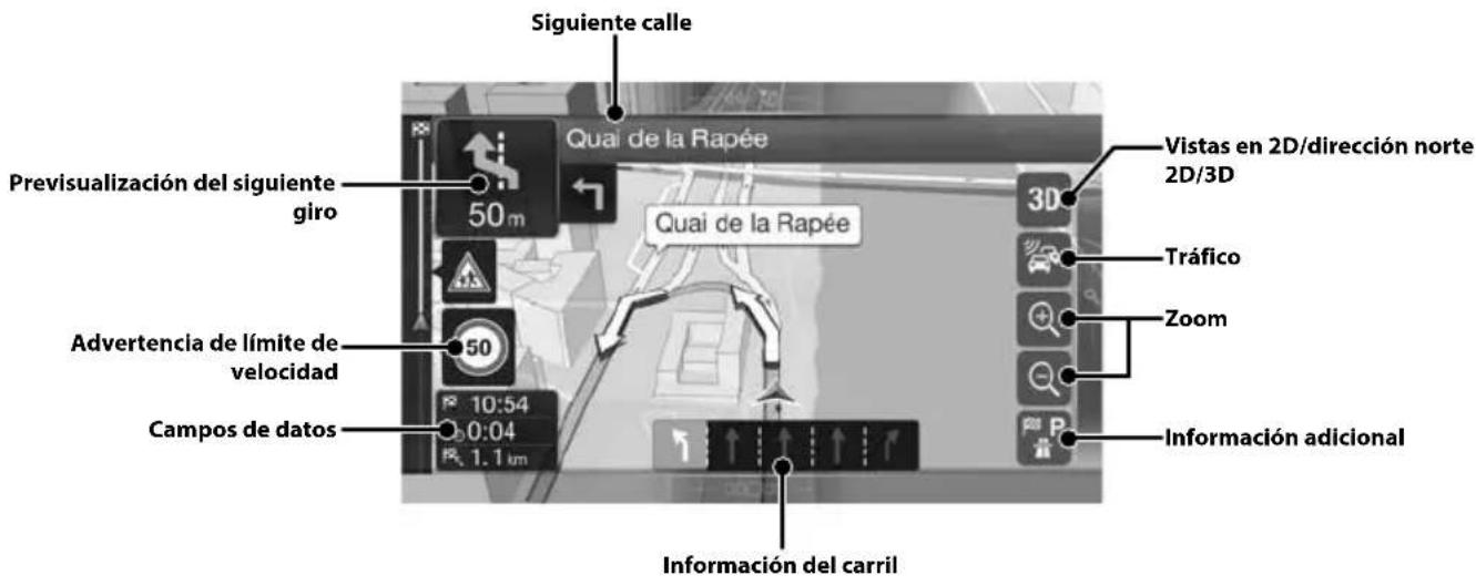 ALPINE X702F - Funciones de mapas (X902D/X802D-U/INE-W710D solo) - 1