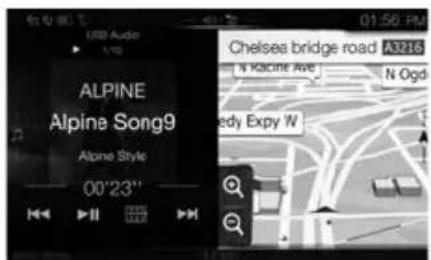 ALPINE X702F - Écran double (X902D/X802D-U/ INE-W710D uniquement) - 1