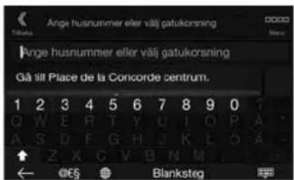 ALPINE X702F - Ställa in destination (endast X902D/X802D-U/INE-W710D) - 2
