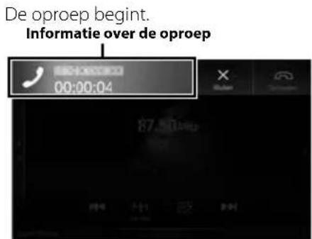 ALPINE X702F - Raak het meldingschem van de inkomende oproep aan. - 1
