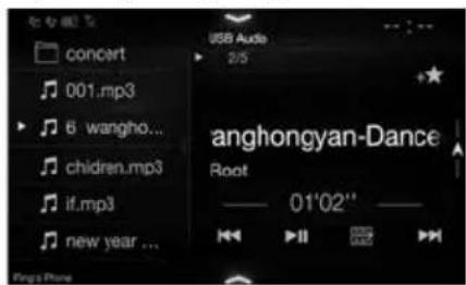 ALPINE X702F - Przeloczanie ekranu zródel audio na dedykowyakran - 5