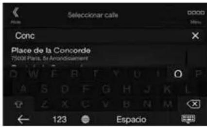 ALPINE X702F - Establecer un destino (X902D/X802D-U/INE-W710D solo) - 2