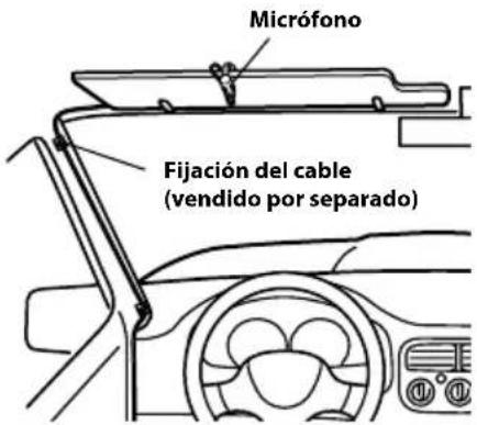 ALPINE X800DU - Instalación del microfondo. - 1