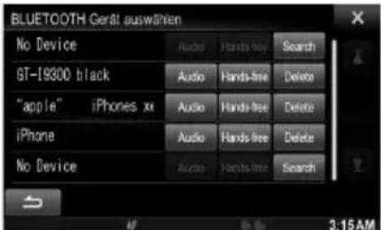 ALPINE X800DU - Herstellen der Verbindung zu einem BLUETOOTH-kompatiblen Gerät (Pairing) - 5
