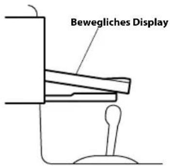 ALPINE X800DU - Prufen Sie vor der Installation, dass das Öffnen und Schließen des Displays nicht die Bedienung des Schalthebels befindert. - 1