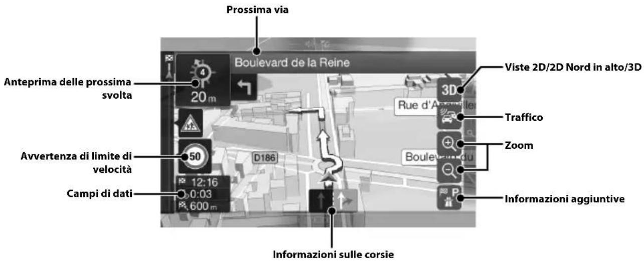 ALPINE X801DCU - Funzioni di mappa - 1