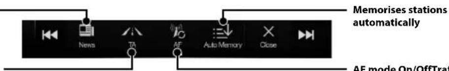 ALPINE X801DCU - Radio/RDS Operation - 4