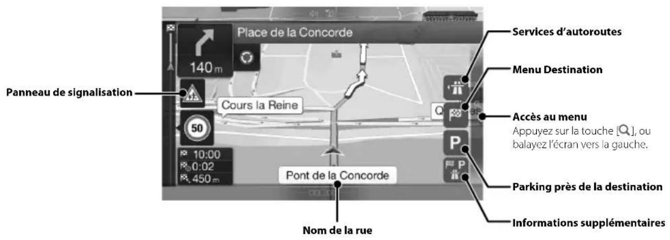 ALPINE X801DCU - Fonctions de carte - 2