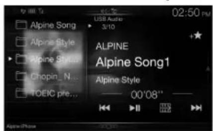ALPINE X801DCU - Basculement de l'écran des sources sur un écran spécifique - 6
