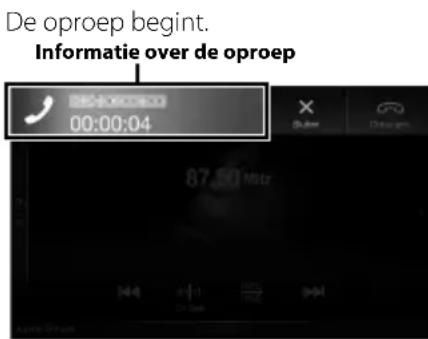 ALPINE X801DCU - Raak het meldingschem van de inkomende oproep aan. - 1