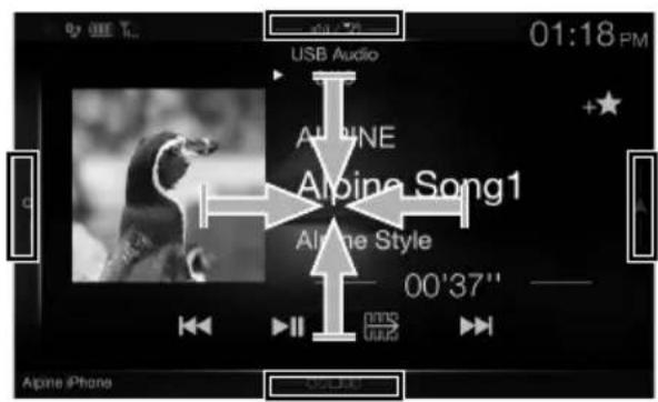 ALPINE X801DCU - Przeloczanie ekranu zródel audio na dedykowyank - 3