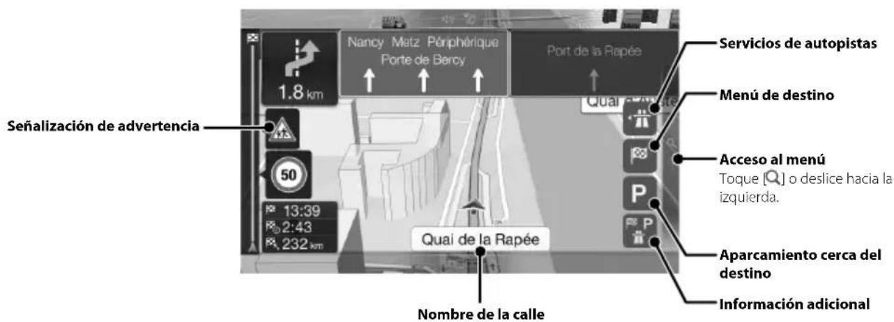 ALPINE X801DCU - Funciones de mapas - 2