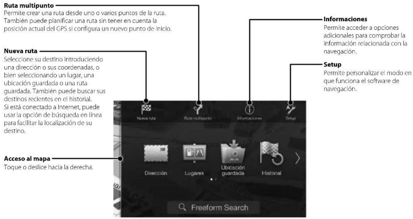 ALPINE X801DCU - Menu de navigation - 1