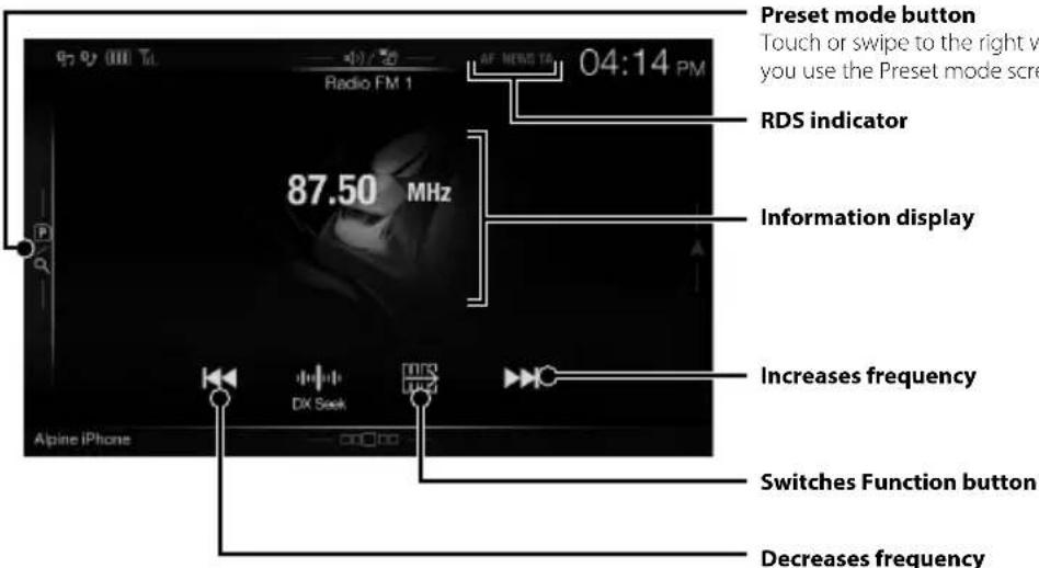 ALPINE X801DCU - Radio/RDS Operation - 2