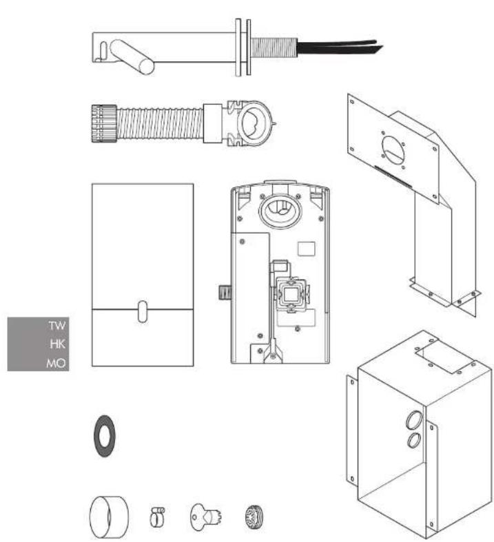 DYSON Airblade Wash+Dry WD06 - 包装箱內容 - 1