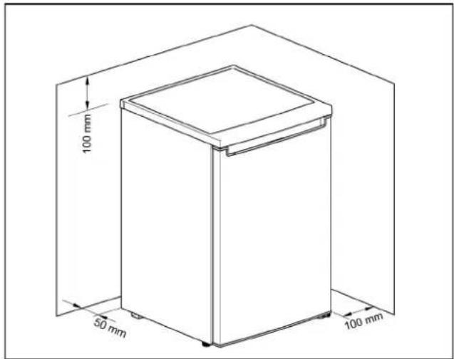 BOSCH KTL15NWEA - Distanza alla parete - 1