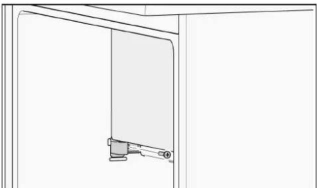 BOSCH KTL15NWEA - Changing the door hinge of the freezer compartment door - 6