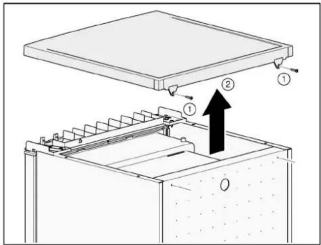BOSCH KTL15NWEA - Changing door hinge of the appliance door - 1