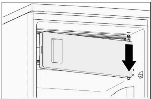 BOSCH KTL15NWEA - Changing the door hinge of the freezer compartment door - 2