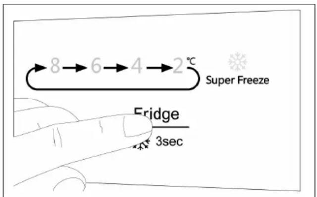 BOSCH KTL15NWEA - Impostazione della temperatura del freezer - 1