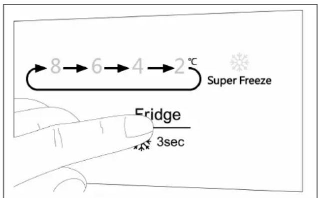 BOSCH KTL15NWEA - Setting the fridge compartment temperature - 1