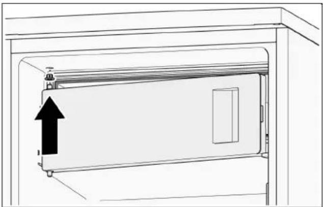 BOSCH KTL15NWEA - Changing the door hinge of the freezer compartment door - 5